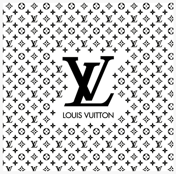 White & Black LV DTF