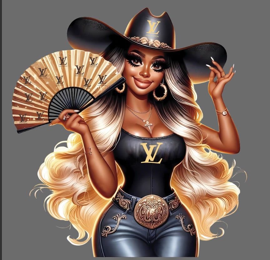 L.V Cowgirl DTF