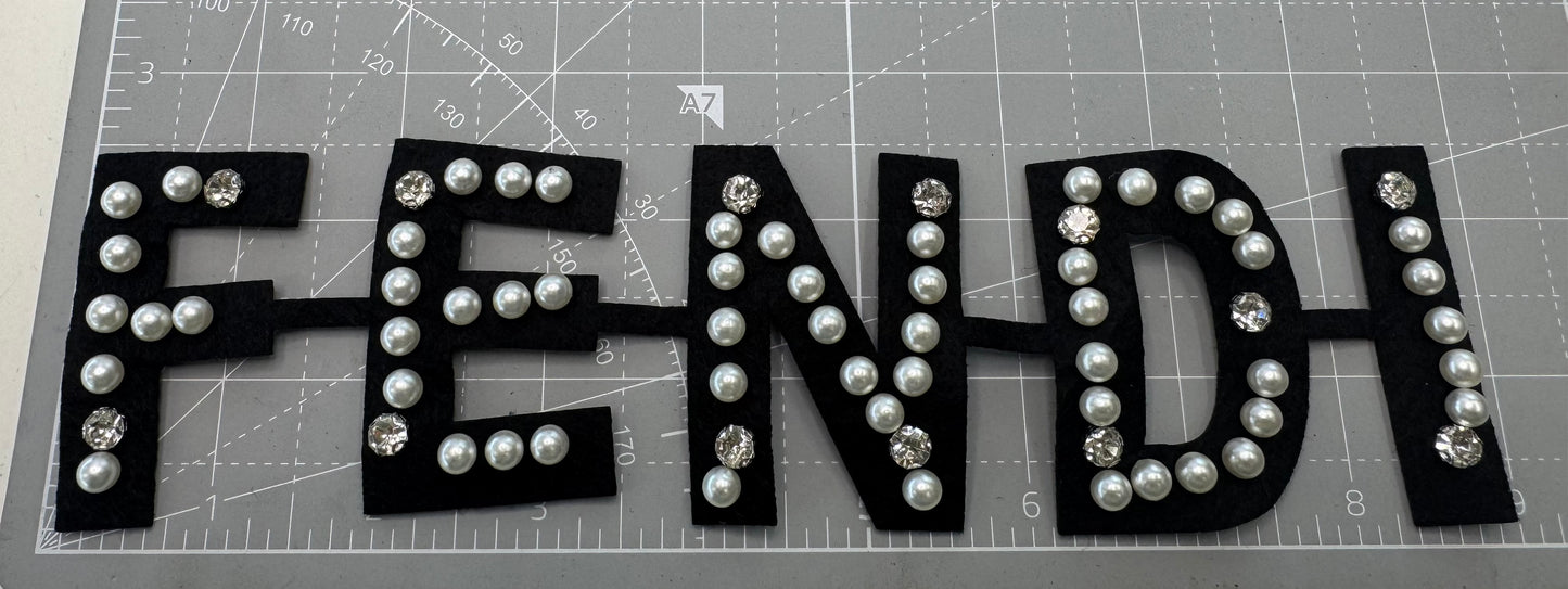 F.E.N.D.I Bling patch