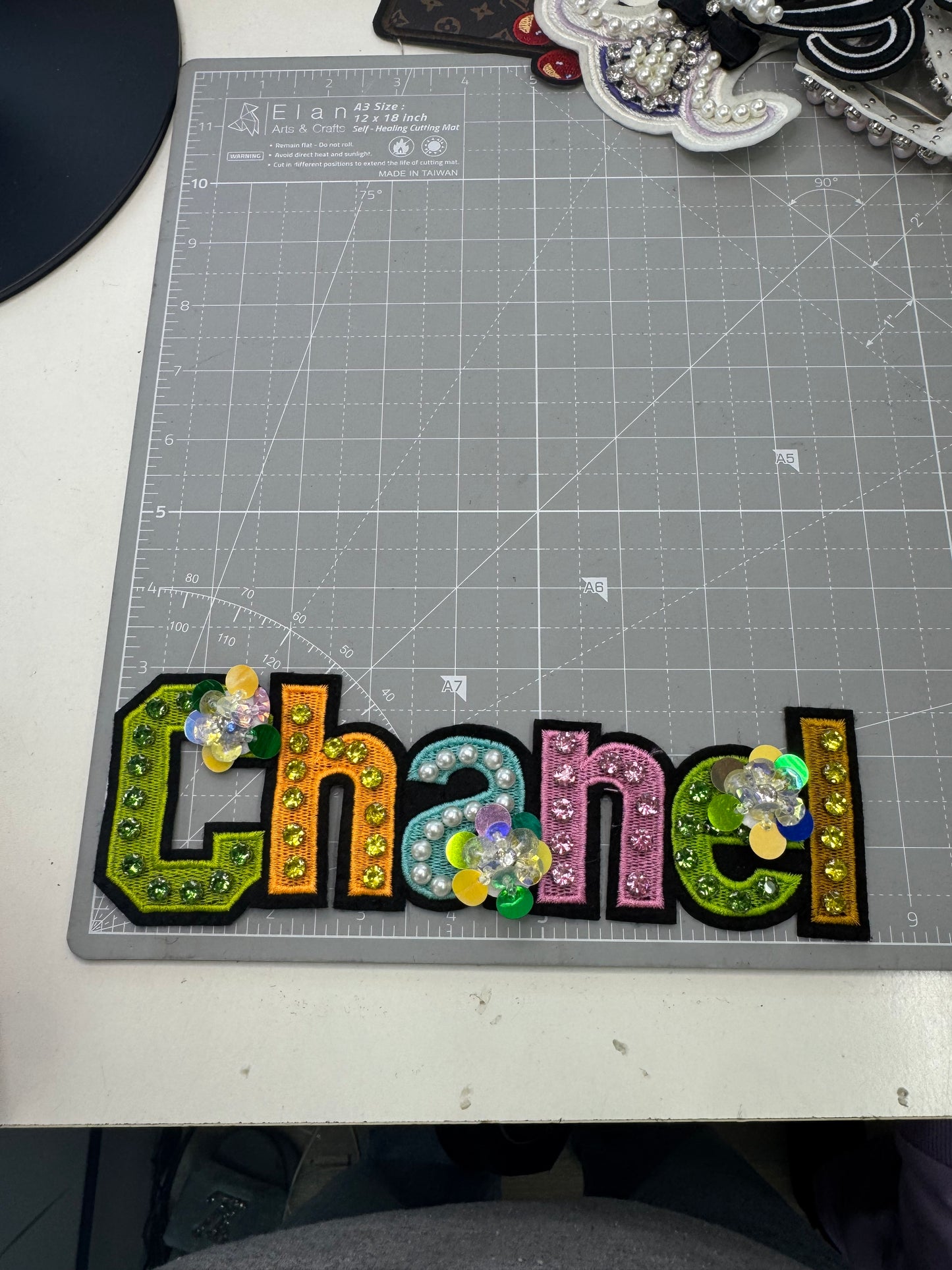 C.H.A.N.E.L bling patch