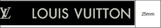Black and white LV Ribbon