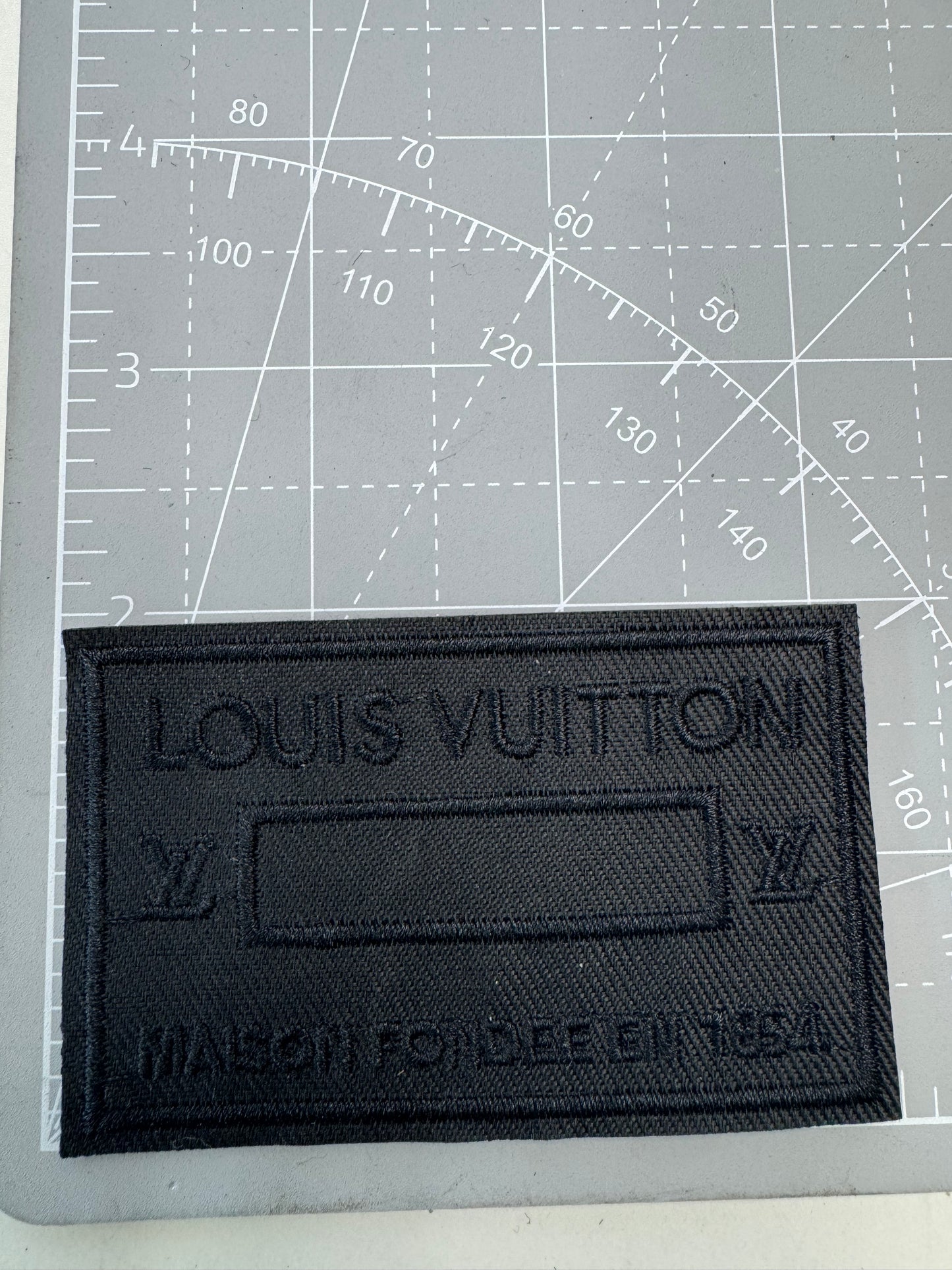 All Black LV patch