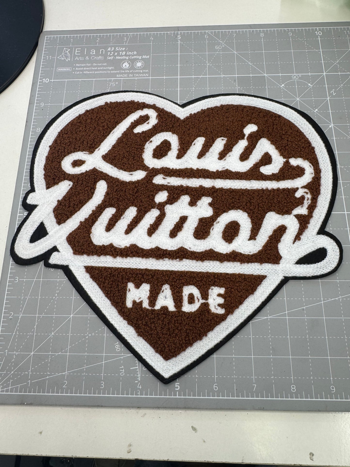 Brown heart patch