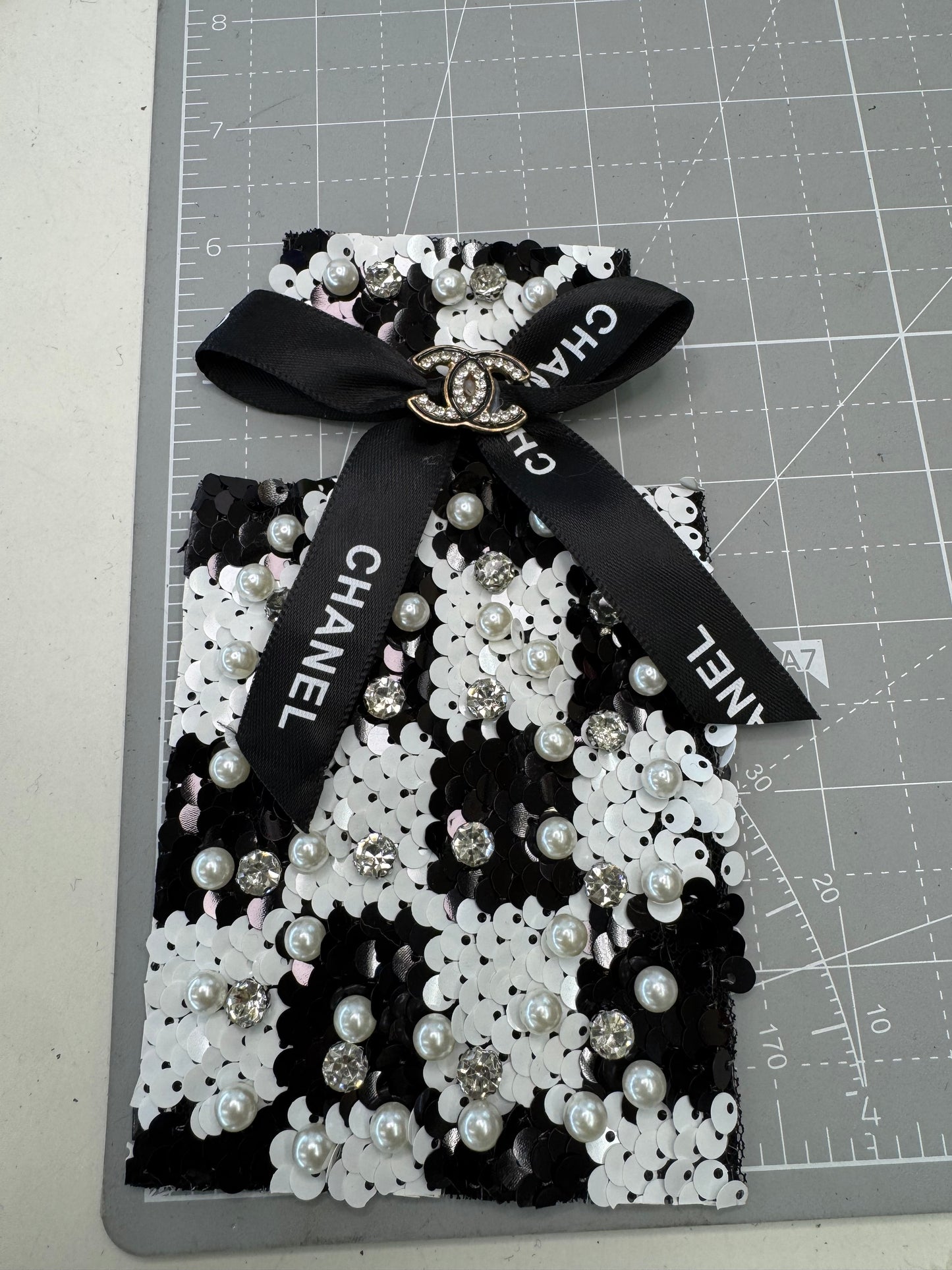 C.H.A.N.E.L Bottle Bling Patch