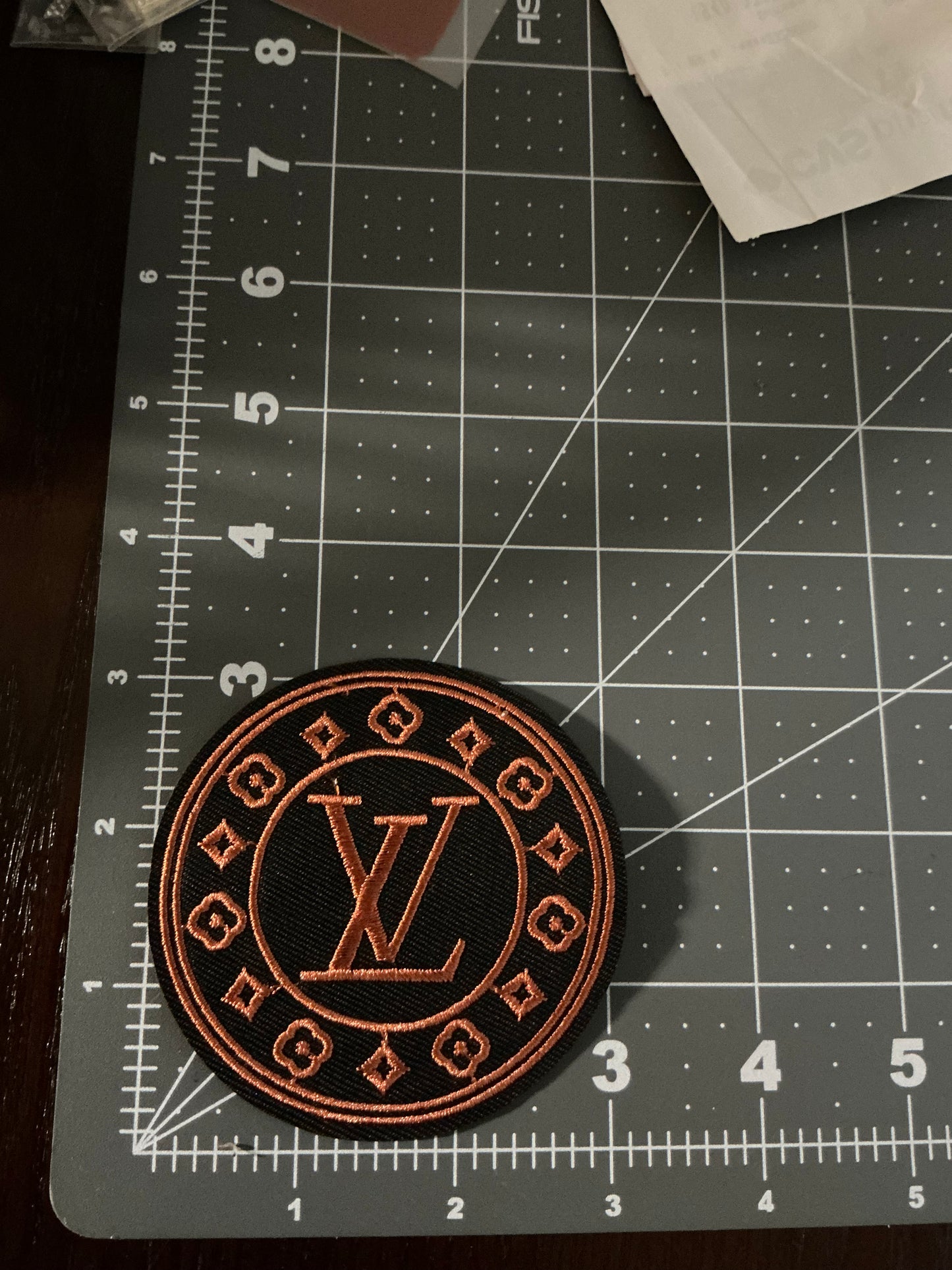LV Circle iron patch