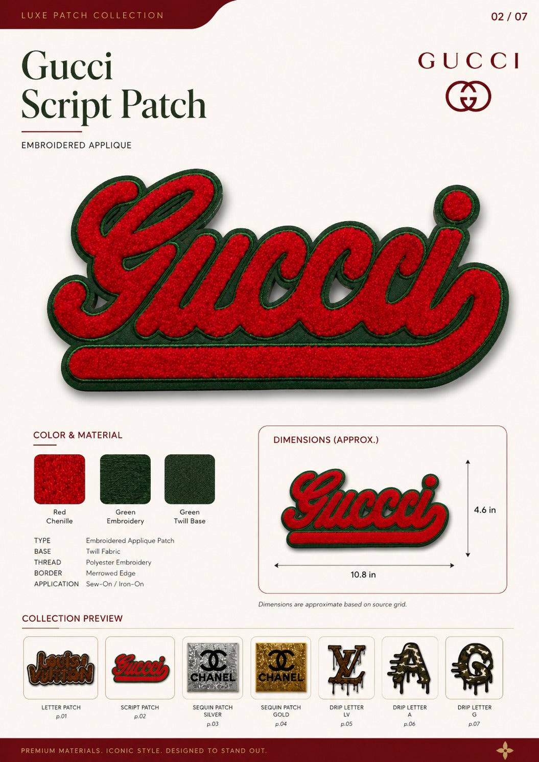 Louis Vuitton Letter Patch