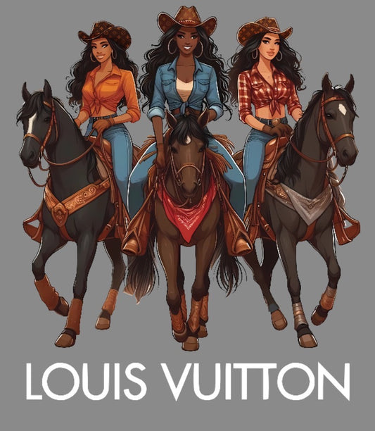 L.V Cowgirls DTF