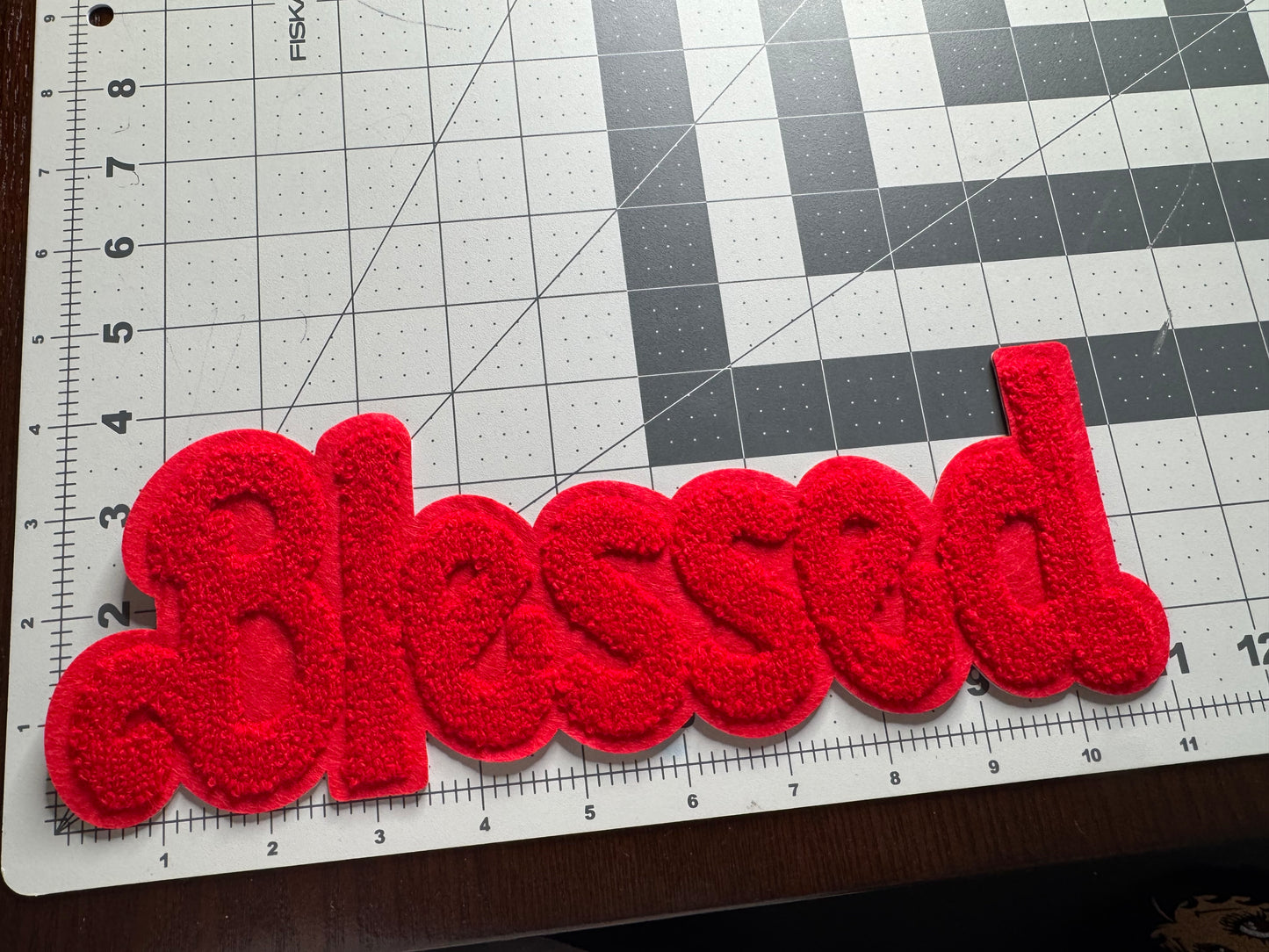 Red Blessed patch (11 inches )