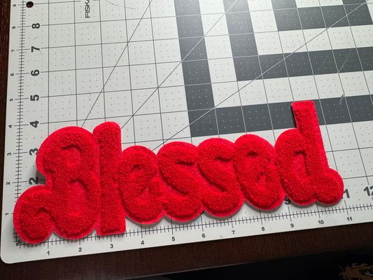 Red Blessed patch (11 inches )