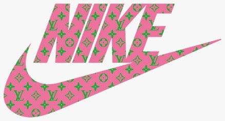 Pink & green LV NIKE DTF