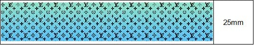 Blue LV ribbon