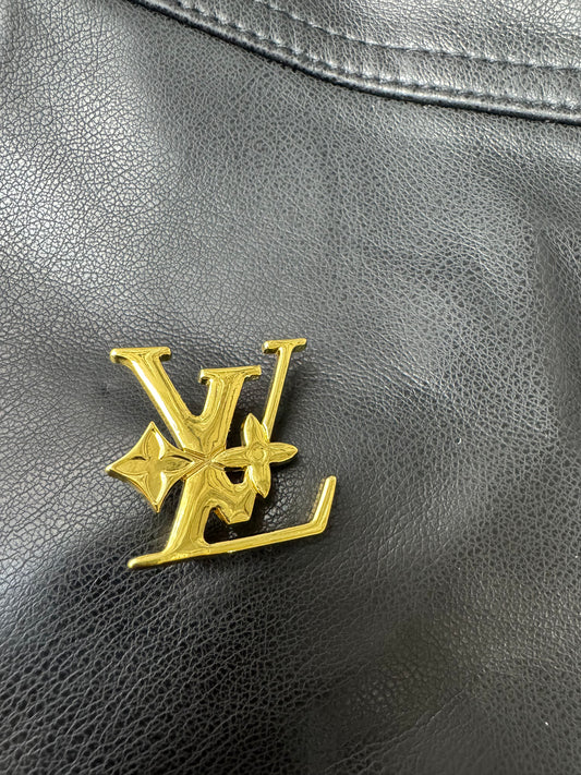 LV gold brooch
