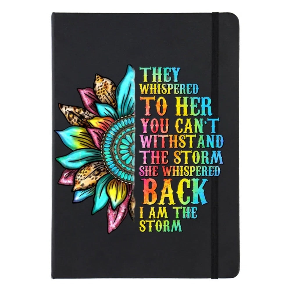 The whispered UV Journal sticker