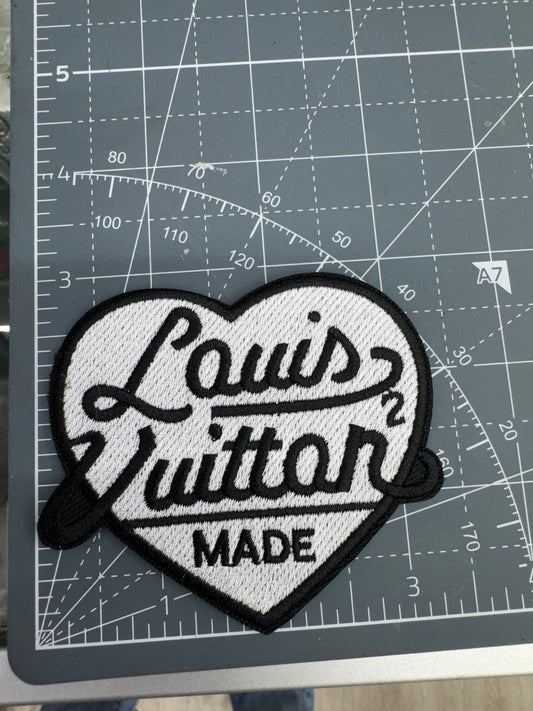 White LV heart patch