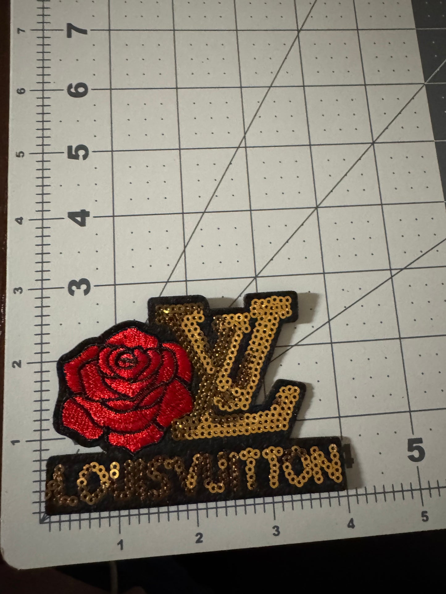 Designer Patches W/ flower
