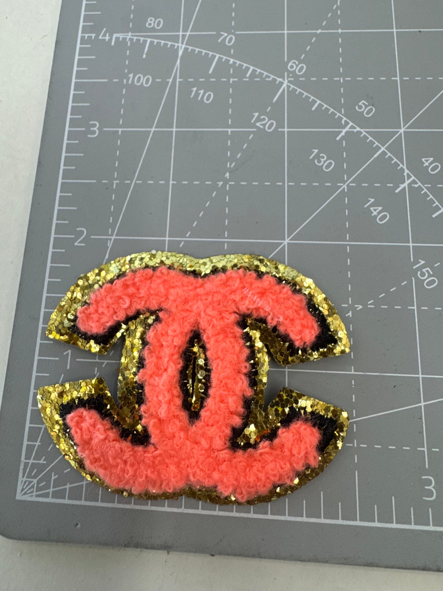 Peach & gold CC patch