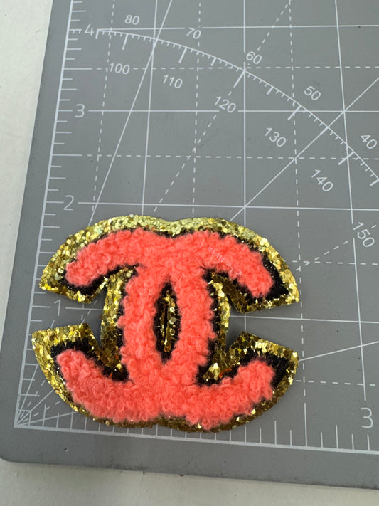 Peach & gold CC patch