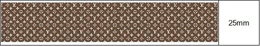 Brown LV ribbon