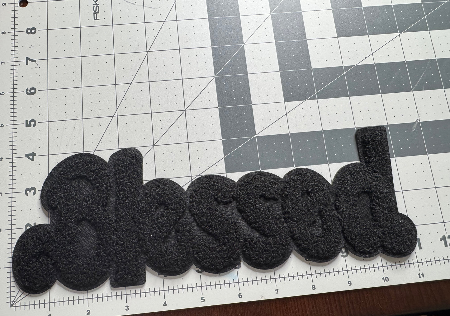 Black Blessed patch (11 inches )