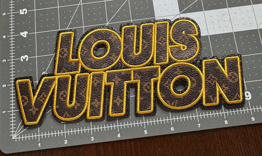 Brown &yellow LV patch (9 inch)