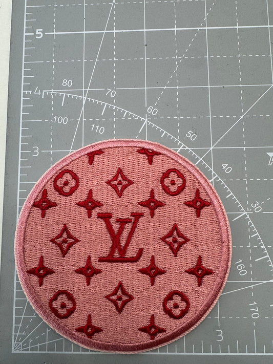 LV iron on patch