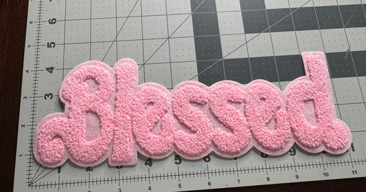 Pink Blessed patch (11 inches )