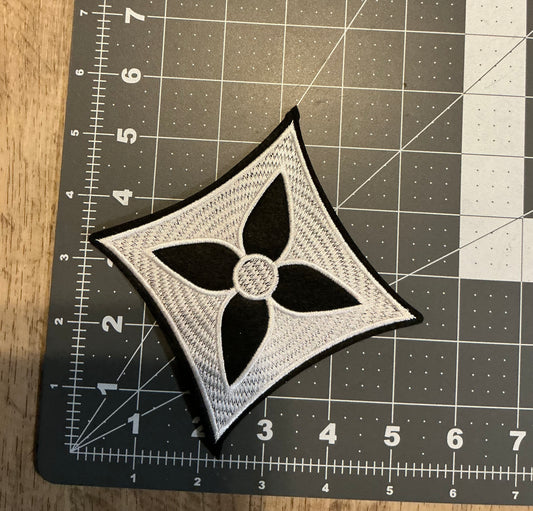 Black & White LV flower patch