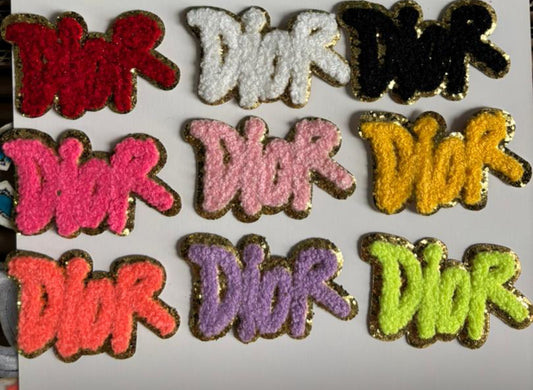 D.I.O.R iron on Patches
