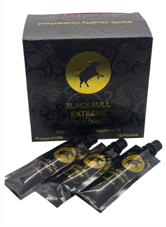 Black Bull Extreme Don’t Quit Honey 
For Men (12 Pouches – 22 G)