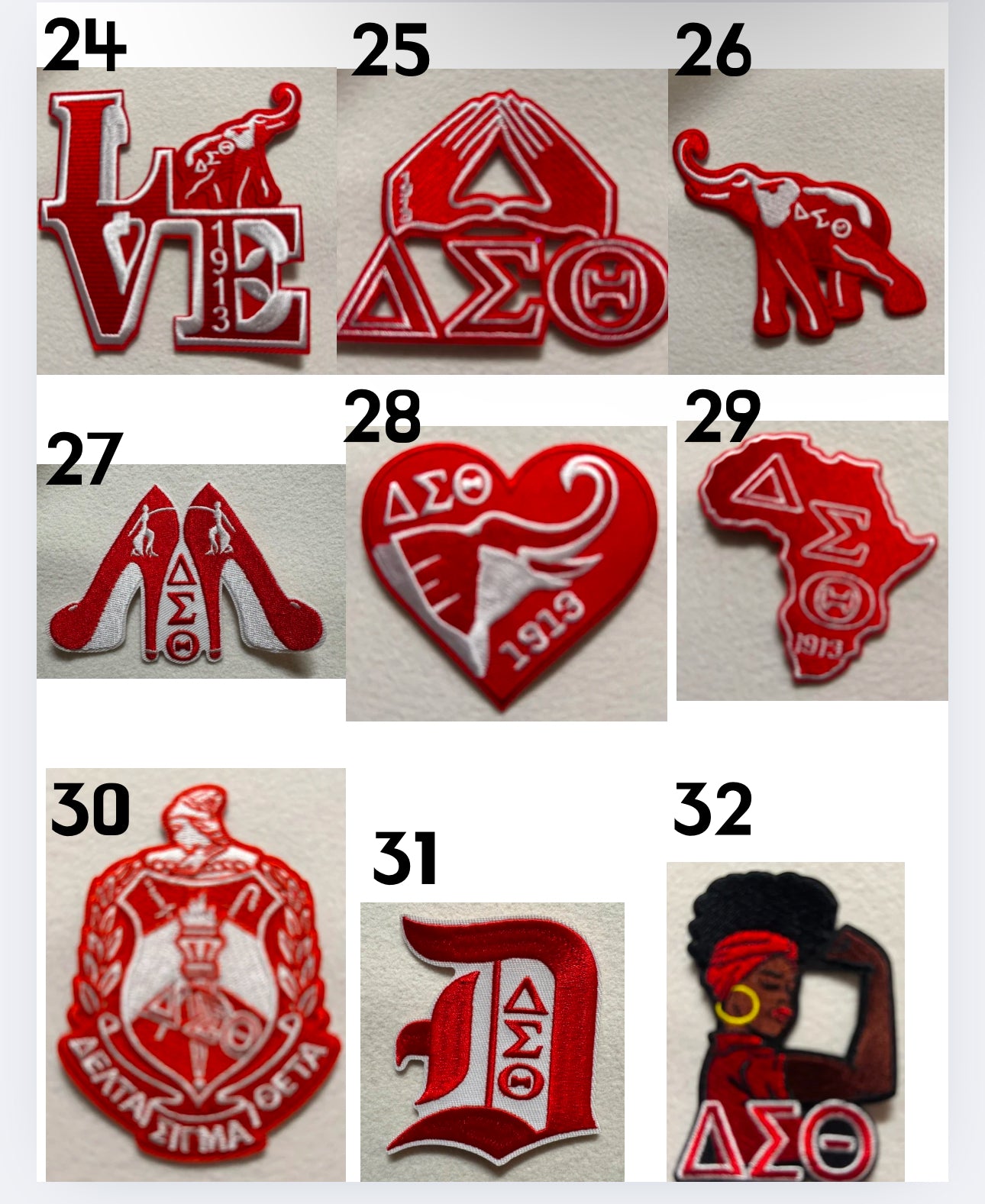 Iron on patches