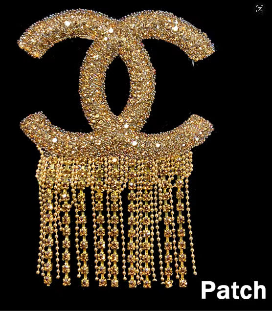 Chanel tassel brooch with Silver and Gold