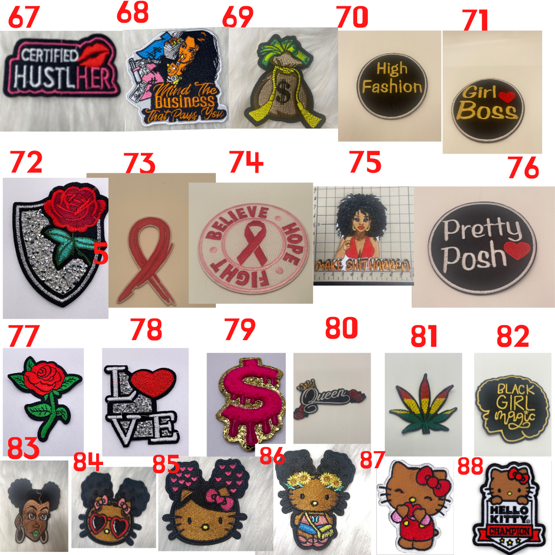 Iron on patches