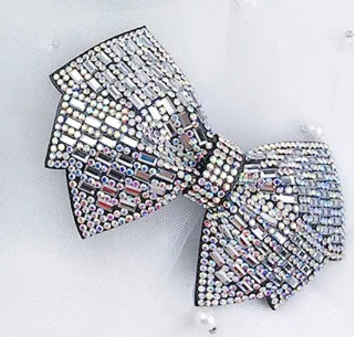 Rhinestone Bow Patches For Shoes Clothes Hats Bags etc...