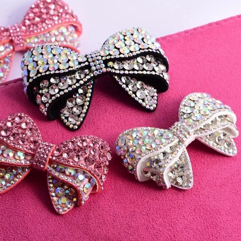 Rhinestone Bow Patches For Shoes Clothes Hats Bags etc...