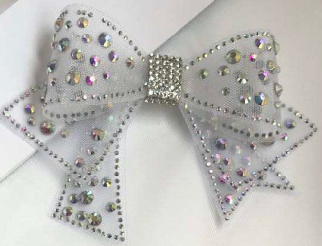 Rhinestone Bow Patches For Shoes Clothes Hats Bags etc...