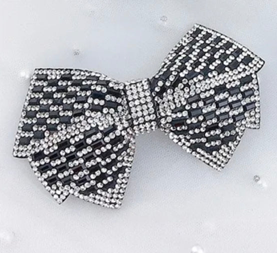 Rhinestone Bow Patches For Shoes Clothes Hats Bags etc...