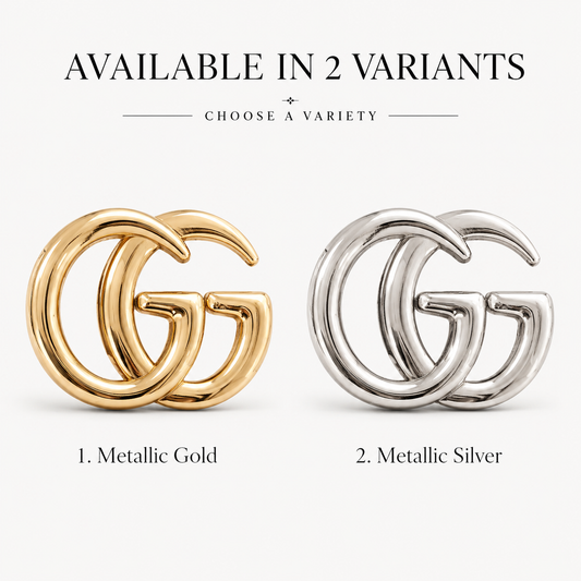 GG logo variants on display