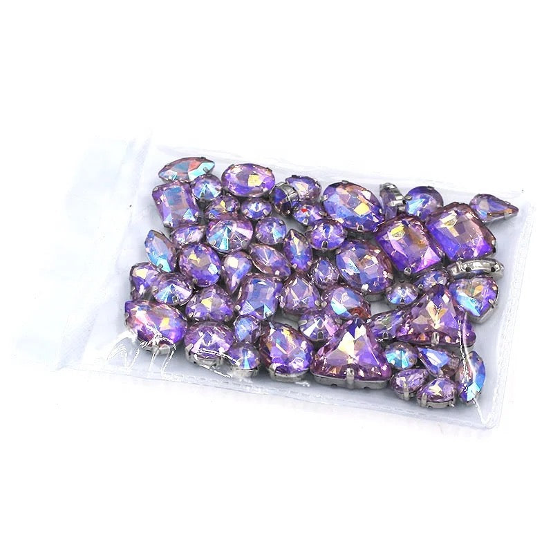 50pcs Crystal Glitz Rhinestones Flatback