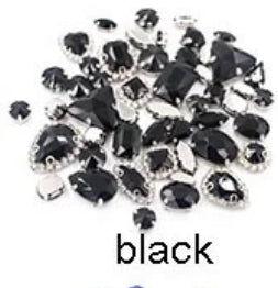 50pcs Crystal Glitz Rhinestones Flatback